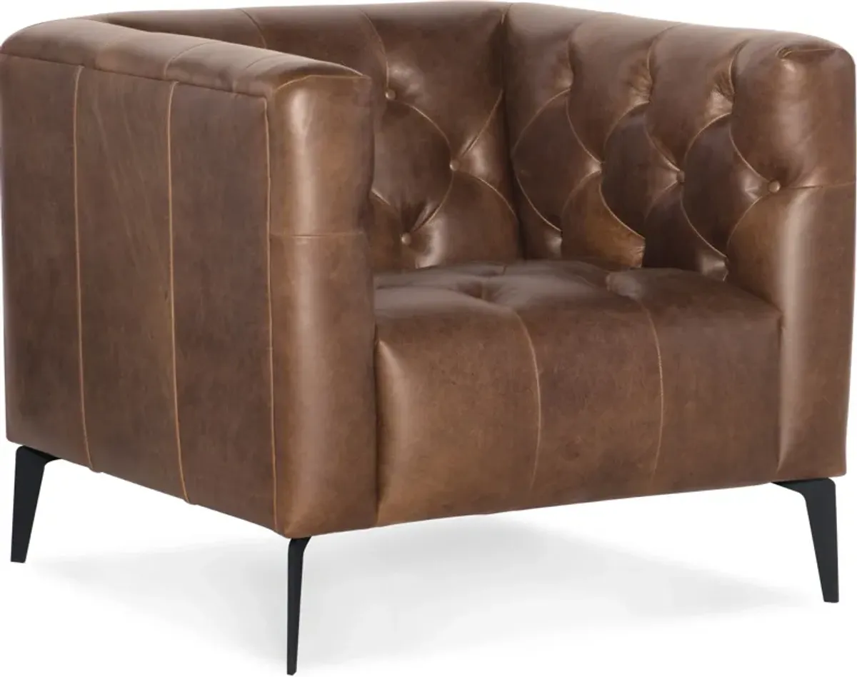 Nicolla Leather Stationary Chair