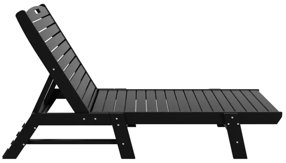 Reclining Outdoor Patio Adjustable Chaise Lounge Chair