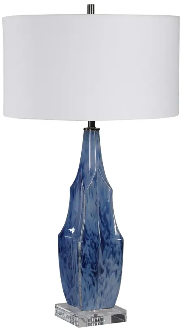 Uttermost Everard Blue Table Lamp
