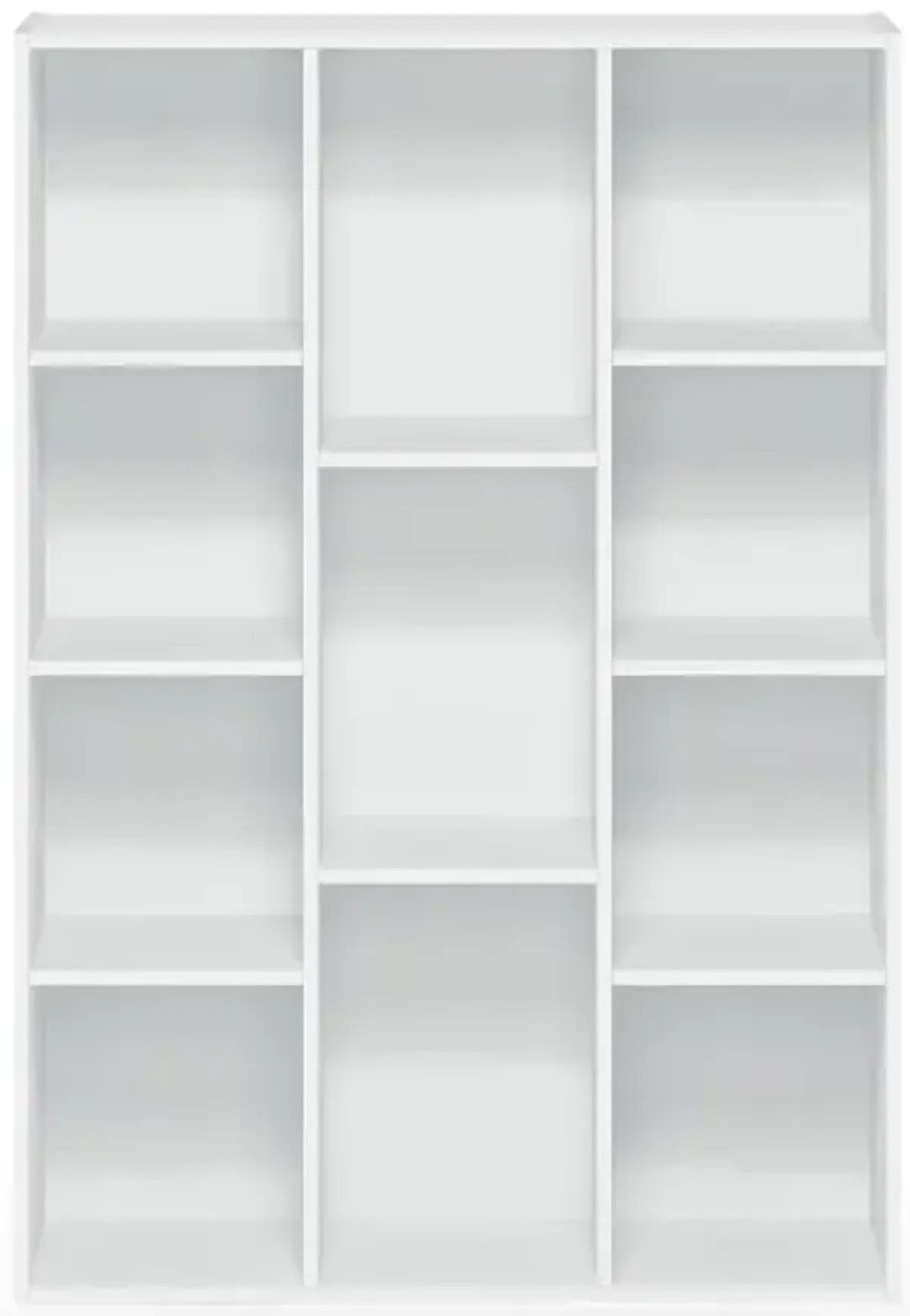 Furinno 11-Cube Reversible Open Shelf Bookcase, White