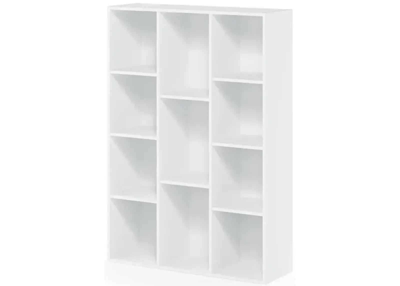 Furinno 11-Cube Reversible Open Shelf Bookcase, White