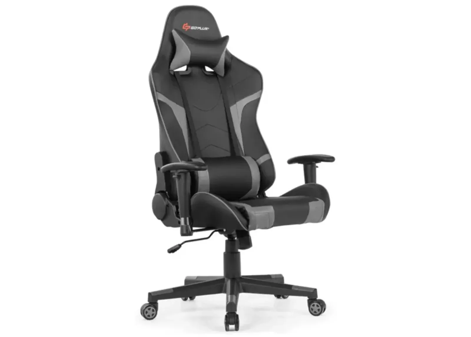 Hivvago Reclining Swivel Massage Gaming Chair with Lumbar Support