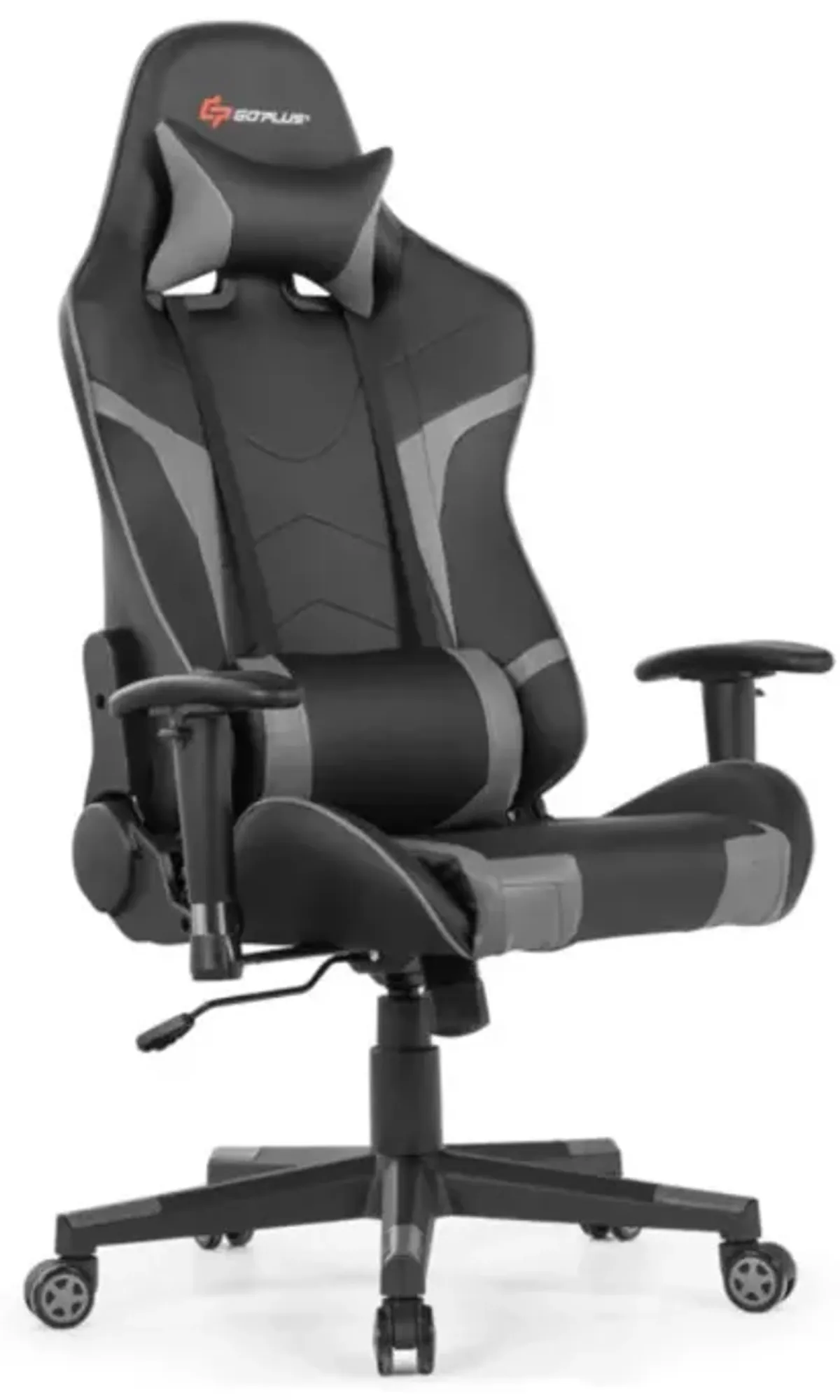 Hivvago Reclining Swivel Massage Gaming Chair with Lumbar Support