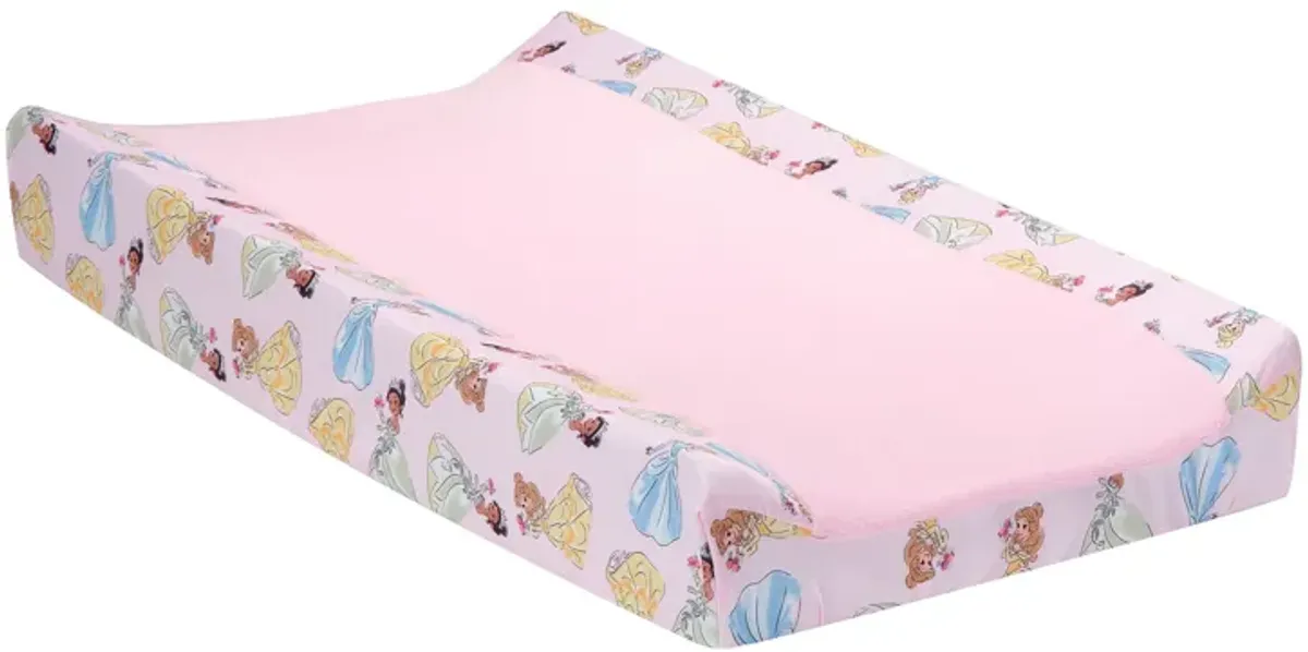 Lambs & Ivy Disney Princesses Changing Pad Cover - Cinderella, Belle & Tiana