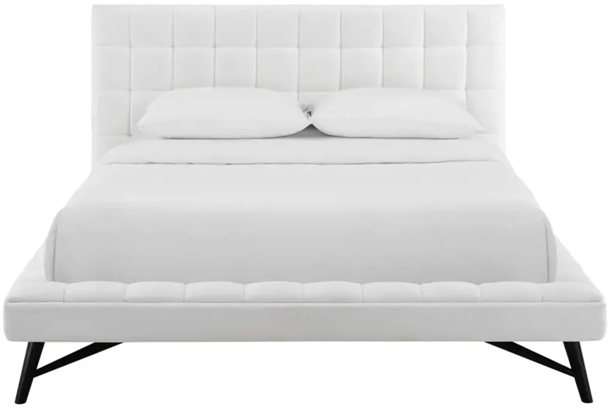 Modway - Julia Queen Biscuit Tufted Performance Velvet Platform Bed