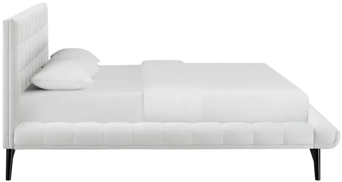 Modway - Julia Queen Biscuit Tufted Performance Velvet Platform Bed