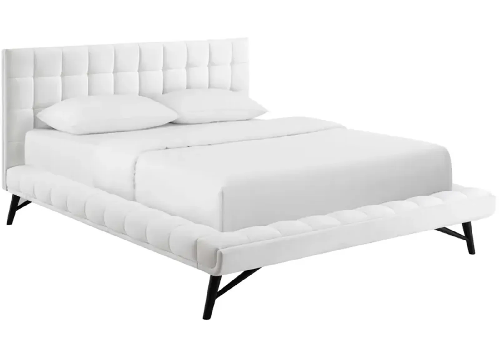 Modway - Julia Queen Biscuit Tufted Performance Velvet Platform Bed