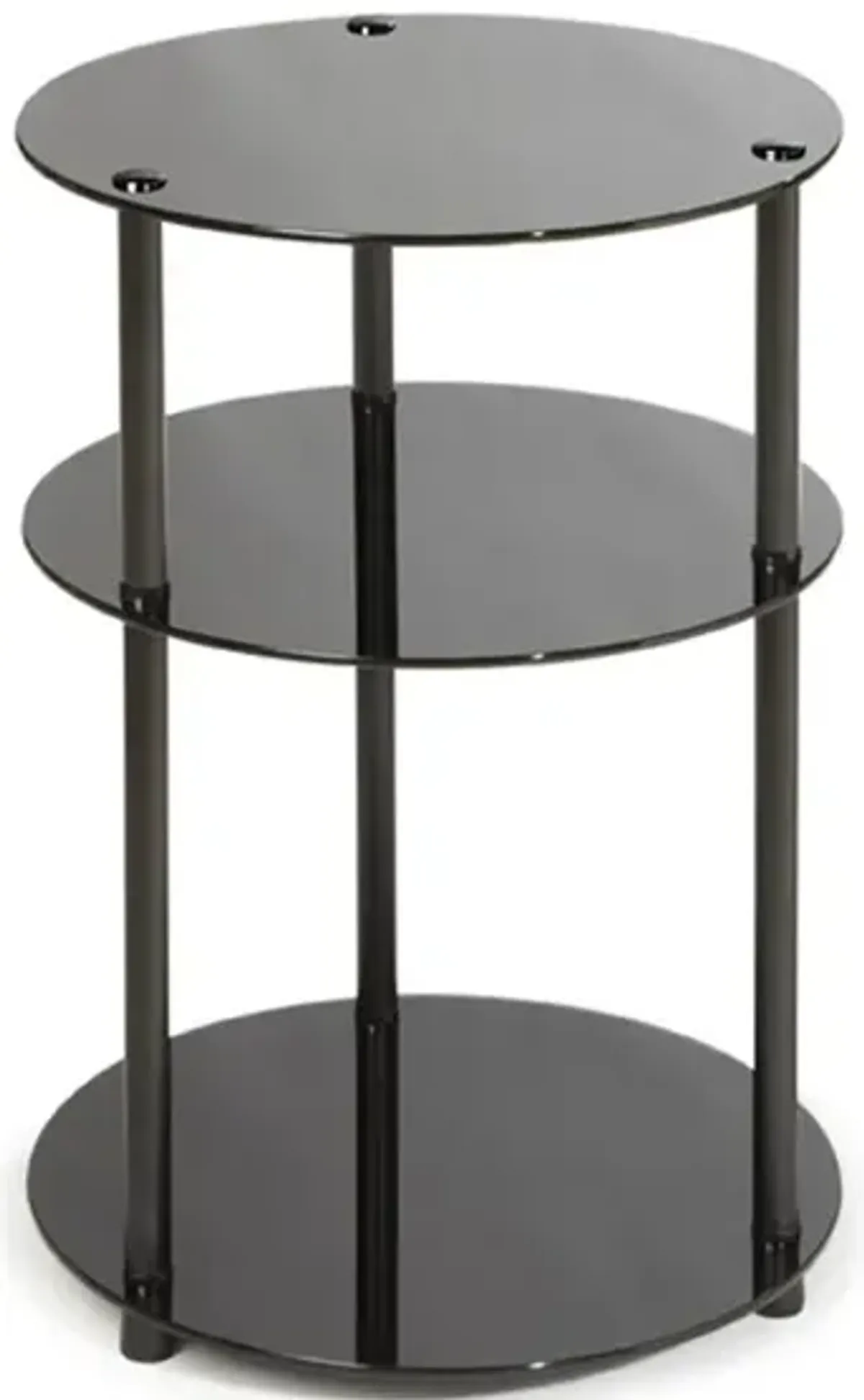 Convience Concept, Inc. Designs2Go Classic Glass 3 Tier Round Table