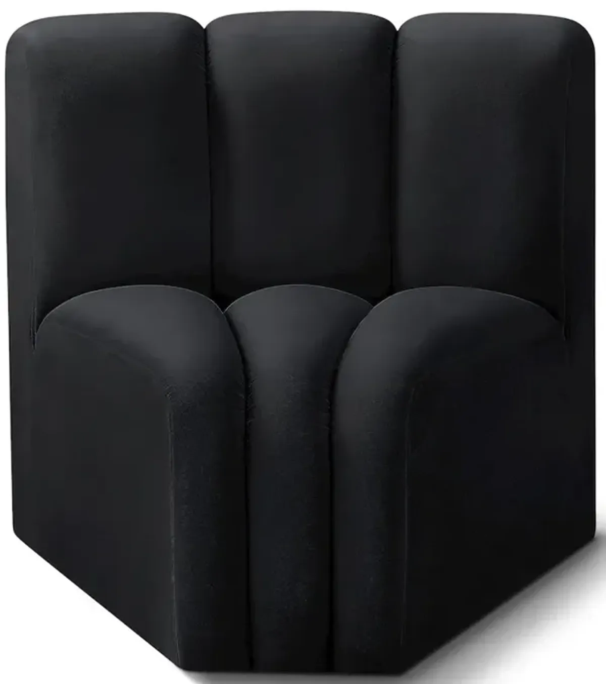 Meridian Furniture Arc Velvet Curved Corner