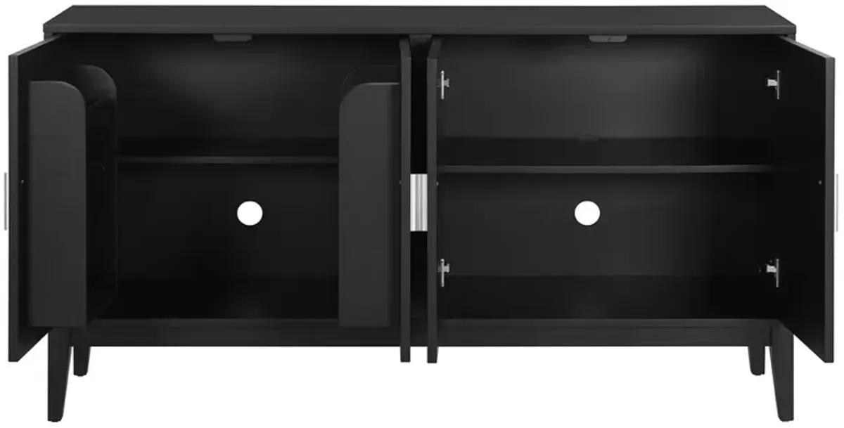 Merax 4-Door Sideboard Storage Cabinet with Door Shelf