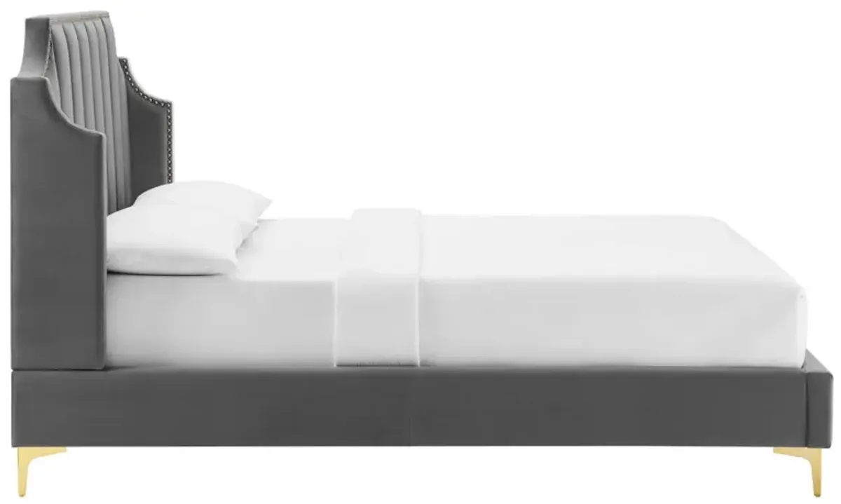 Modway - Daniella Performance Velvet Queen Platform Bed