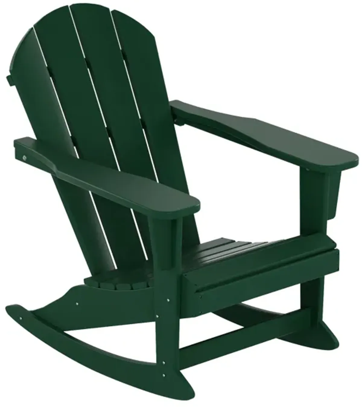 WestinTrends 3-Piece Outdoor Patio Rocking Adirondack Chairs with Side Table Set