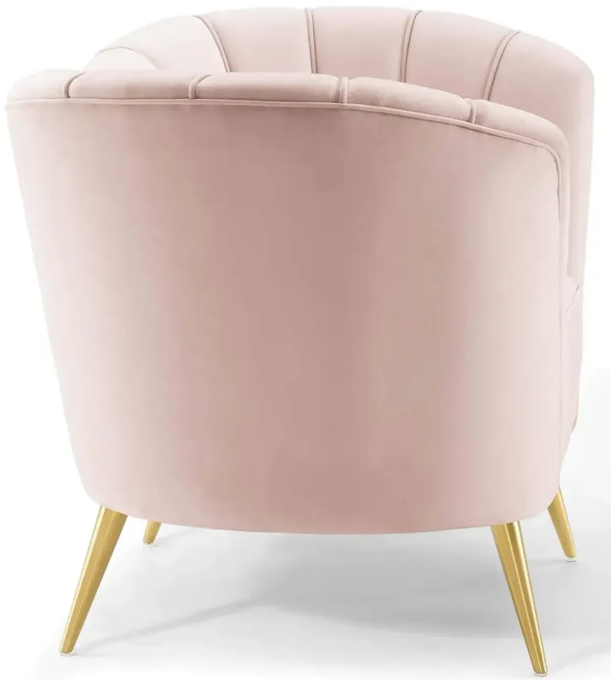 Modway EEI-3874-PNK Opportunity Channel Tufted Performance Velvet Accent Armchair in Pink