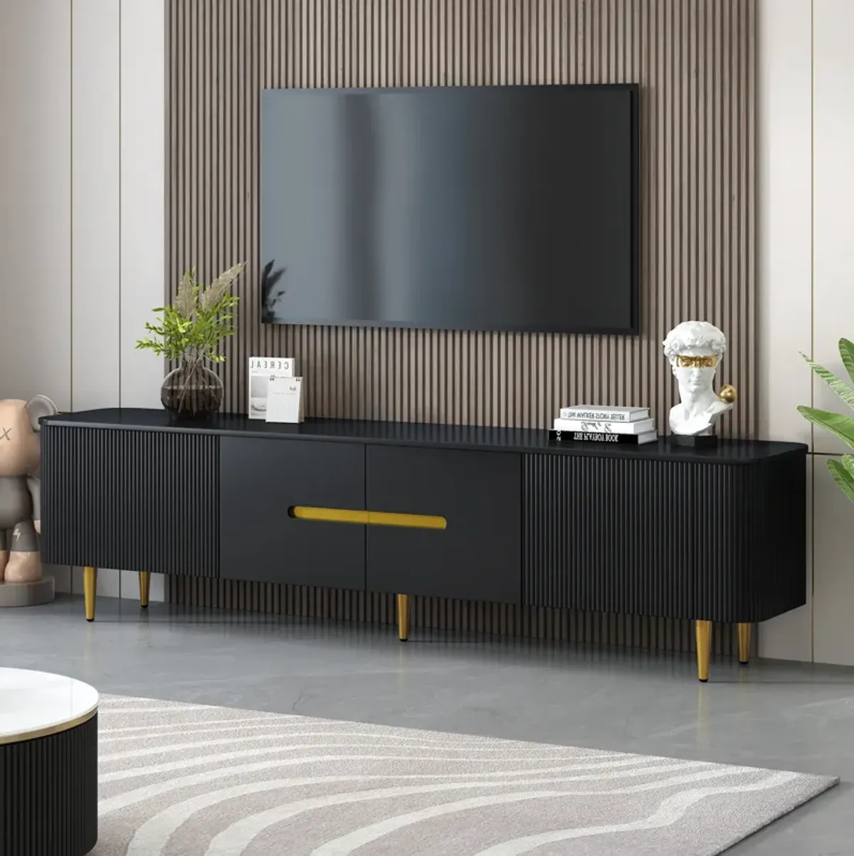 Merax Modern Entertainment Center Media Console TV Stand