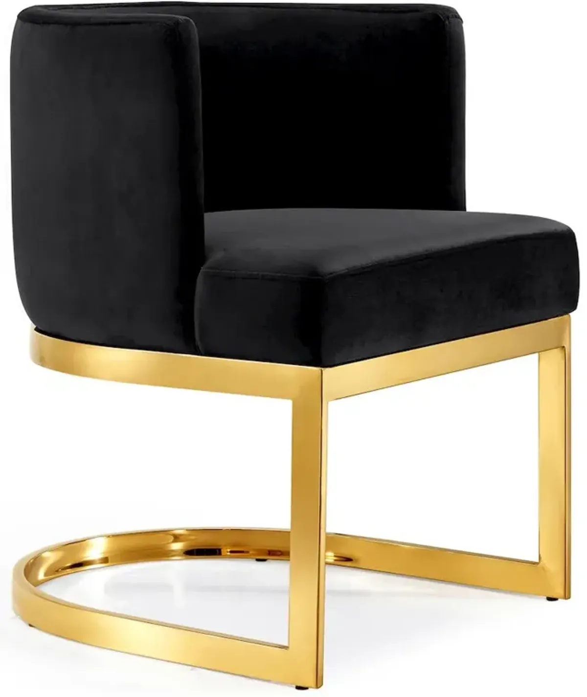 Meridian Furniture Gianna Black Velvet Dining Chair