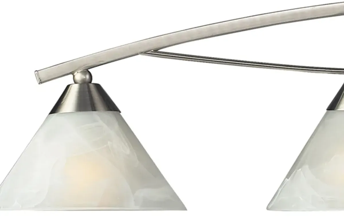 Elysburg 36'' Wide 4-Light Silver Vanity Light