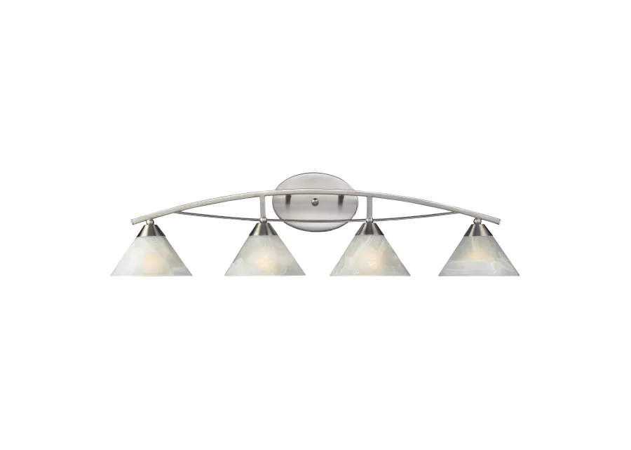 Elysburg 36'' Wide 4-Light Silver Vanity Light