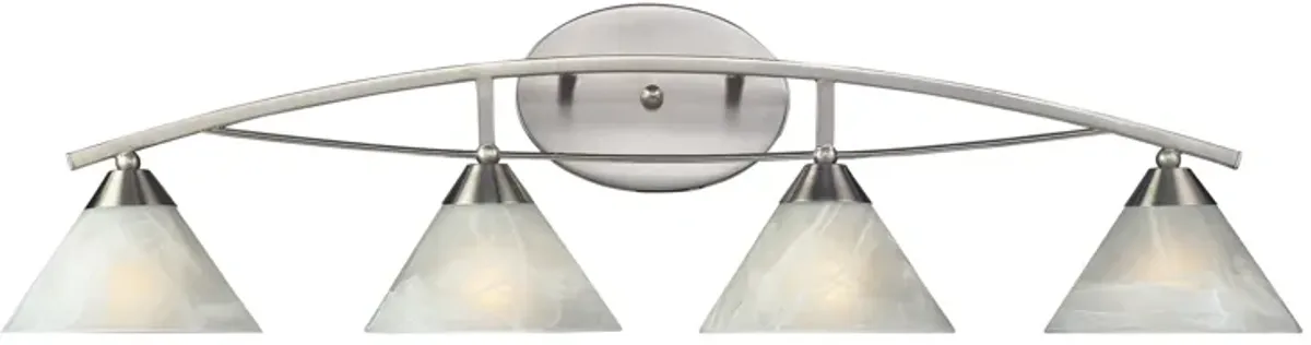 Elysburg 36'' Wide 4-Light Silver Vanity Light