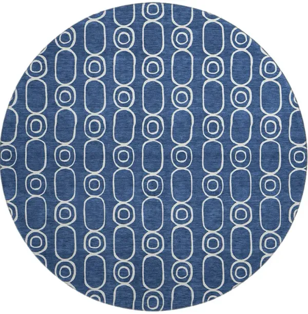 The Reserve TR6 Navy 8' Round Rug