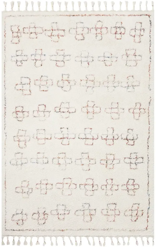 Ronnie RON05 Ivory/Sunset 5'3" x 7'6" Rug