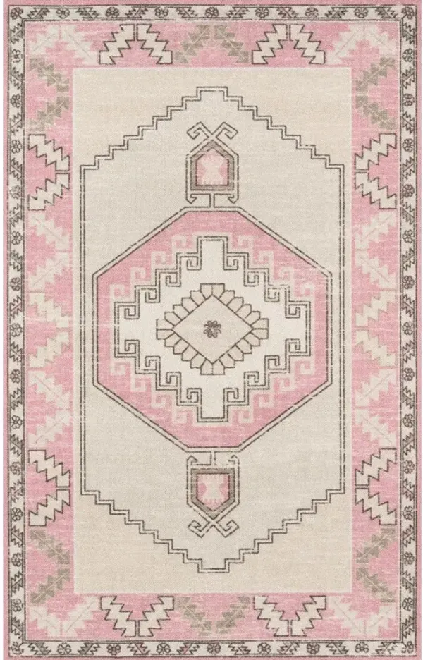 Momeni Traditional Rectangle Area Rug, Pink, 7'9 X 9'10