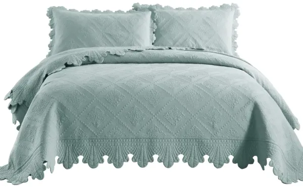 MarCielo 100% Cotton Oversized Bedspread Quilt Set TK