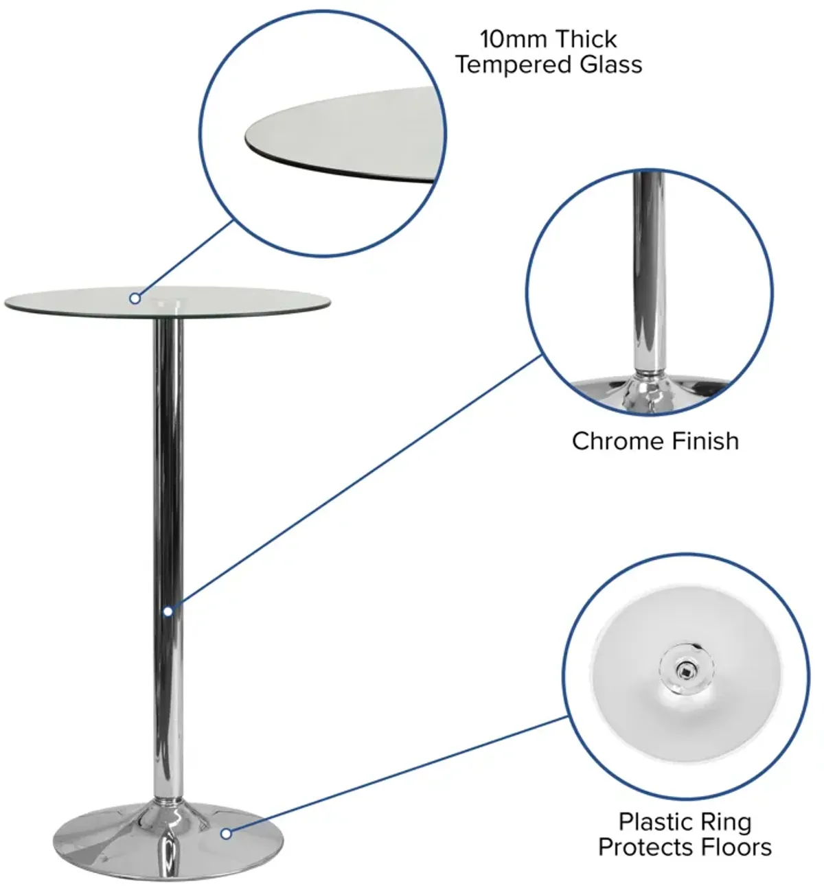 Glass Counter Tables