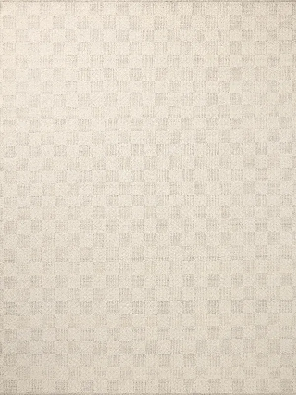 Knox KNX01 Ivory/Silver 2'6"x9'9" Runner Rug