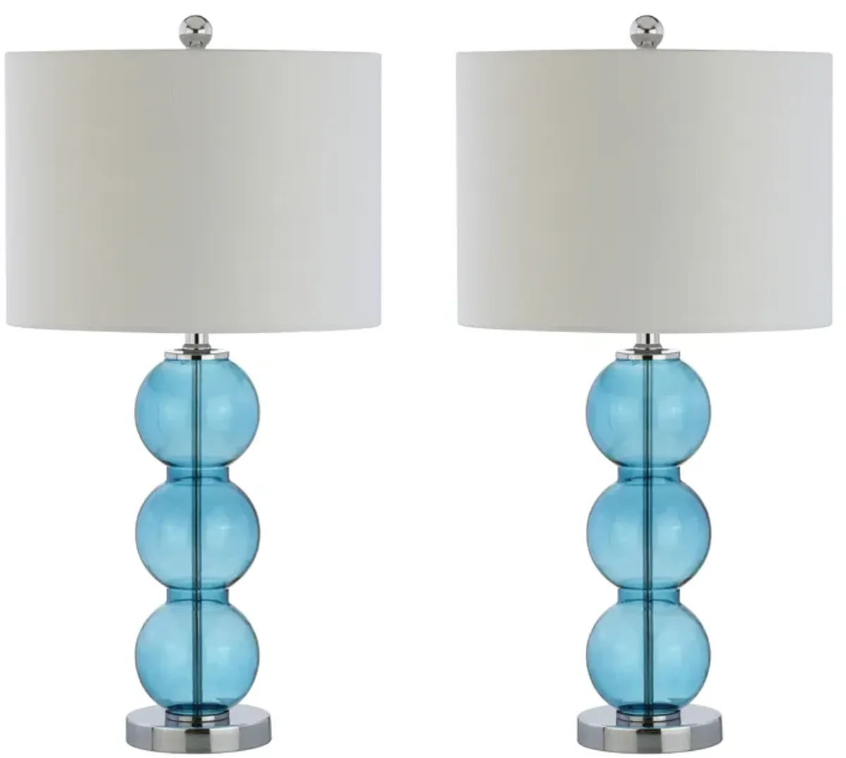 Bella Glass Triple Sphere LED Table Lamp (Set of 2)