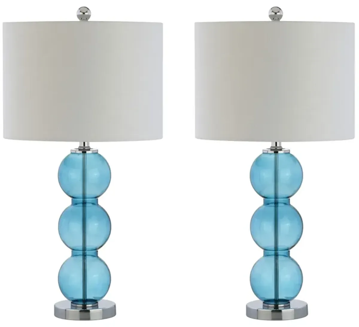 Bella Glass Triple Sphere LED Table Lamp (Set of 2)