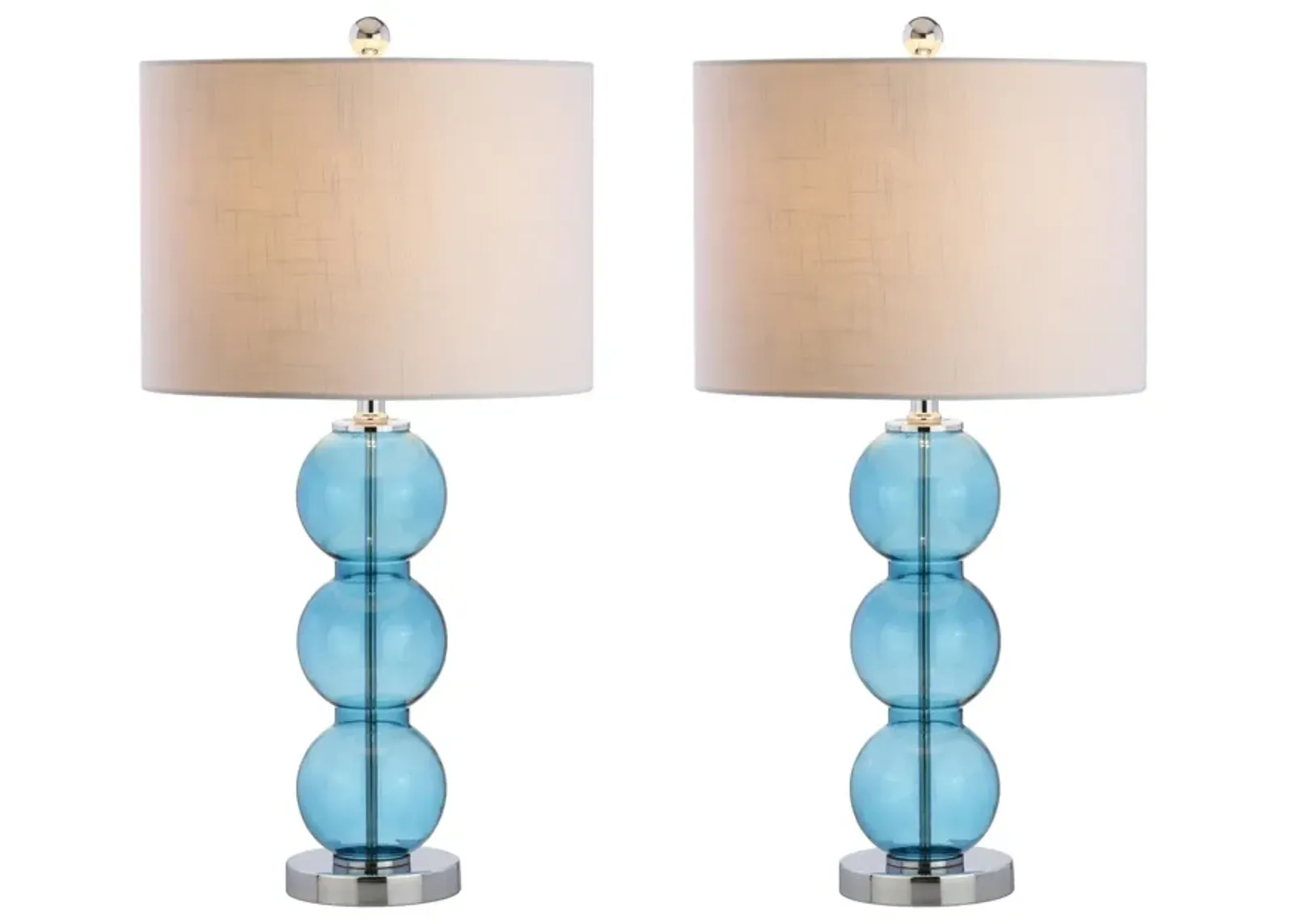 Bella Glass Triple Sphere LED Table Lamp (Set of 2)