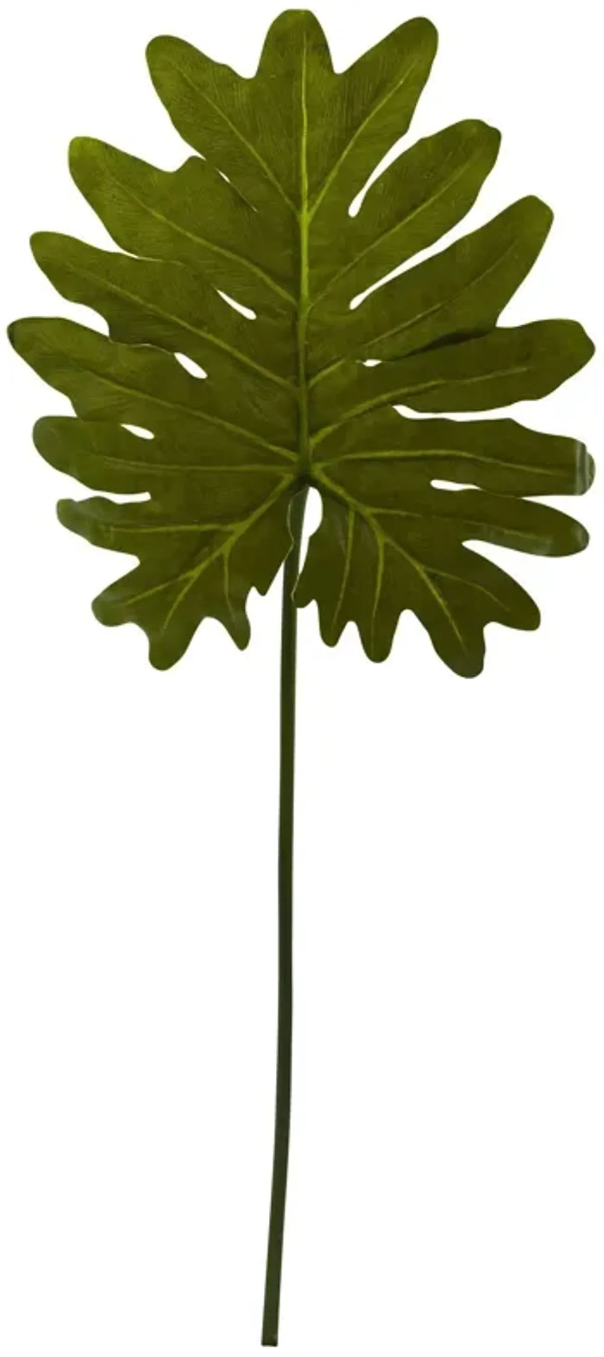 Nearly Natural 31-in Selloum Philo Single Leaf Stem (Set of 12)