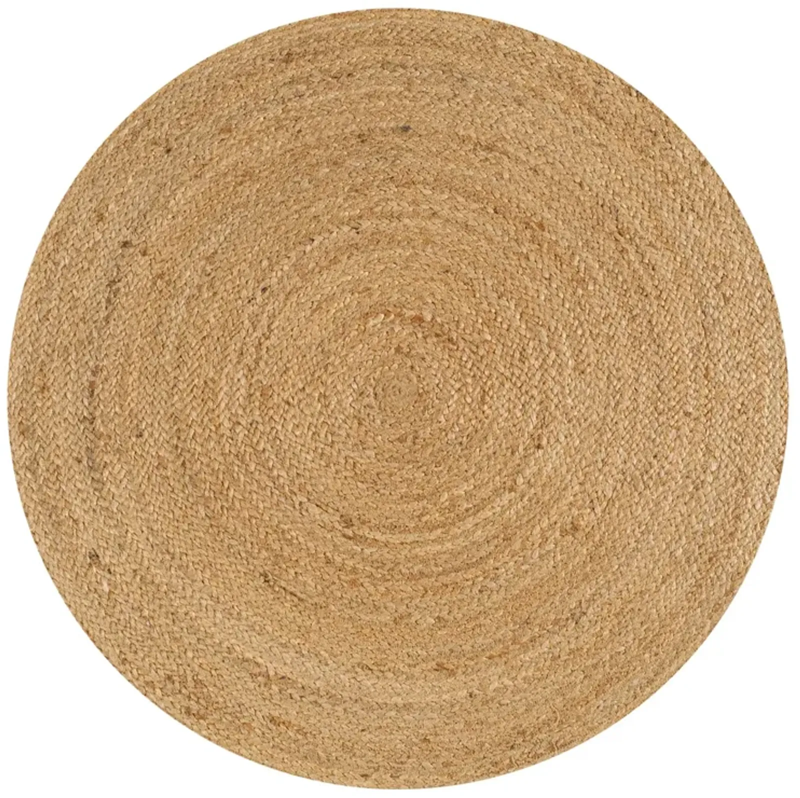 Soleil Round Natural Jute Braided Circle Natural Area Rug