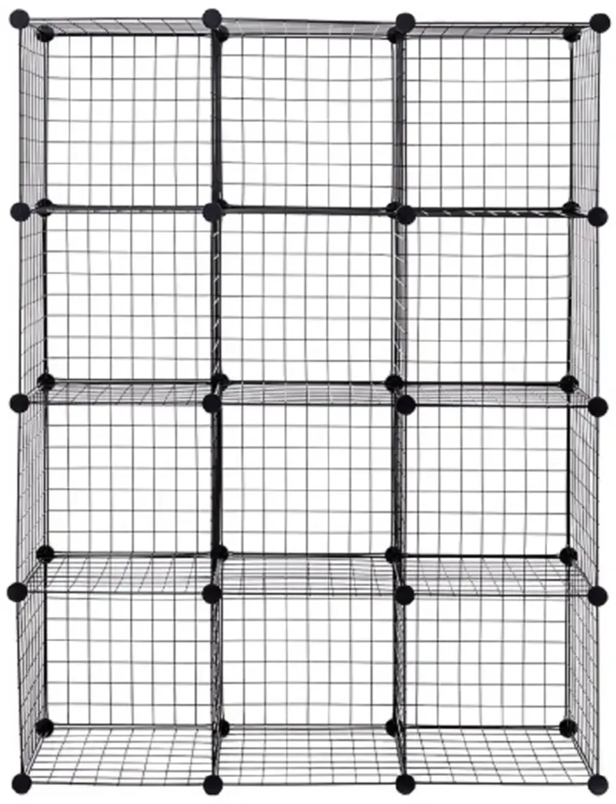 42" x 14" x 56" DIY 12-Cube Metal Grid Wire Storage Cubes