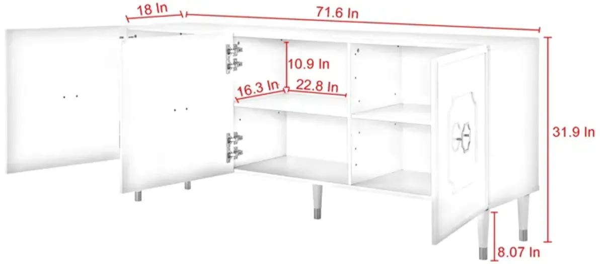 Inspired Home Pauhai Sideboard/Buffet