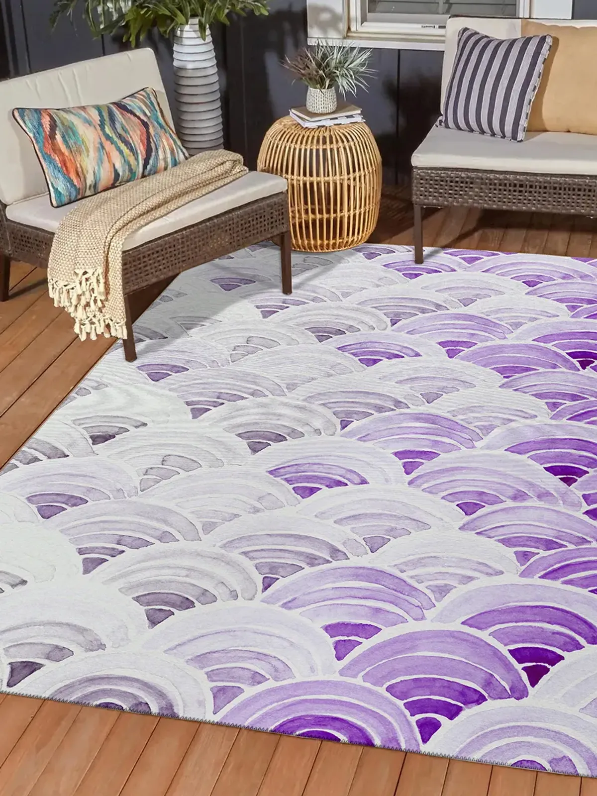 Seabreeze SZ5 Violet 3' x 5' Rug