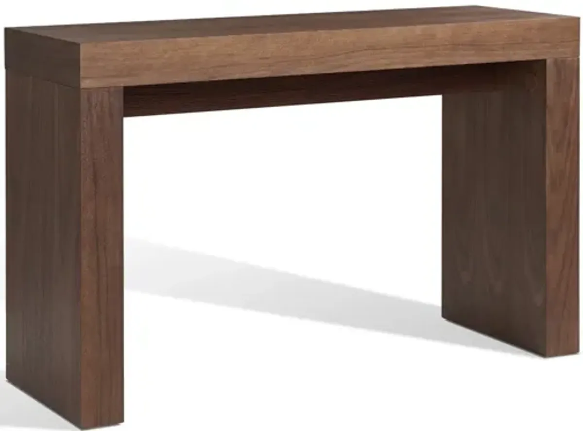 Console table, MDF with walnut veneer