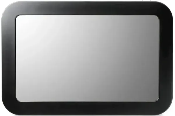 Michael Amini Lisbon Wall Mirror - Silken Matte Black