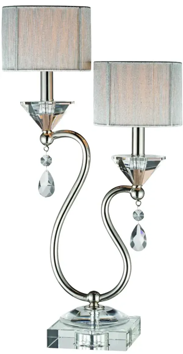 Krystal 2-Light Table Lamp