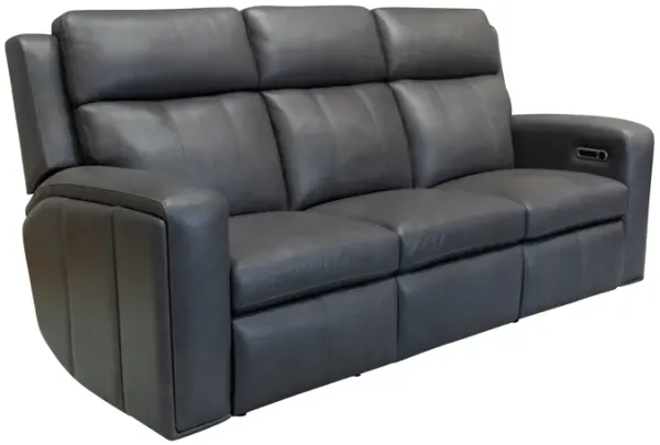 Wyatt Gunmetal Power Reclining Sofa