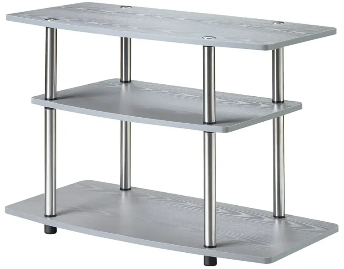 Convenience Concepts Designs2Go No Tools 3 Tier TV Stand