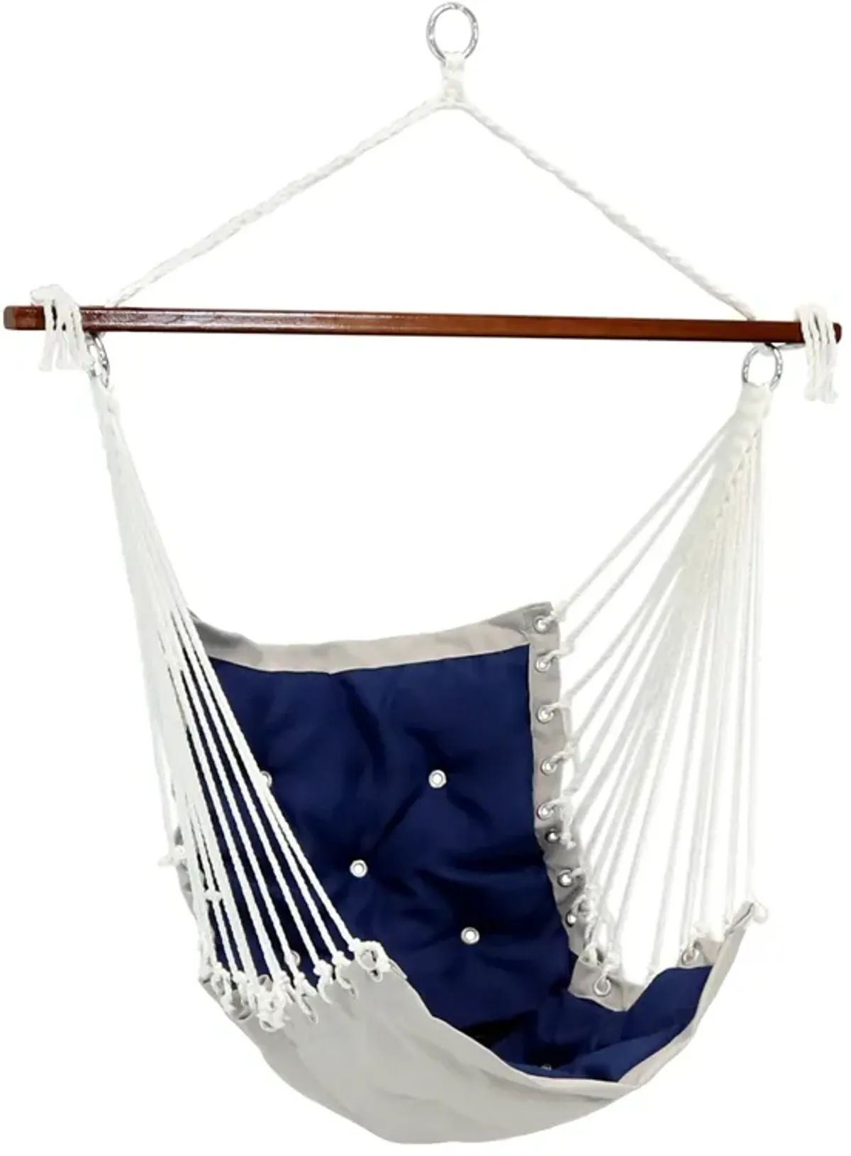 Sunnydaze Polyester Fabric Victorian Hammock Chair with Cushion