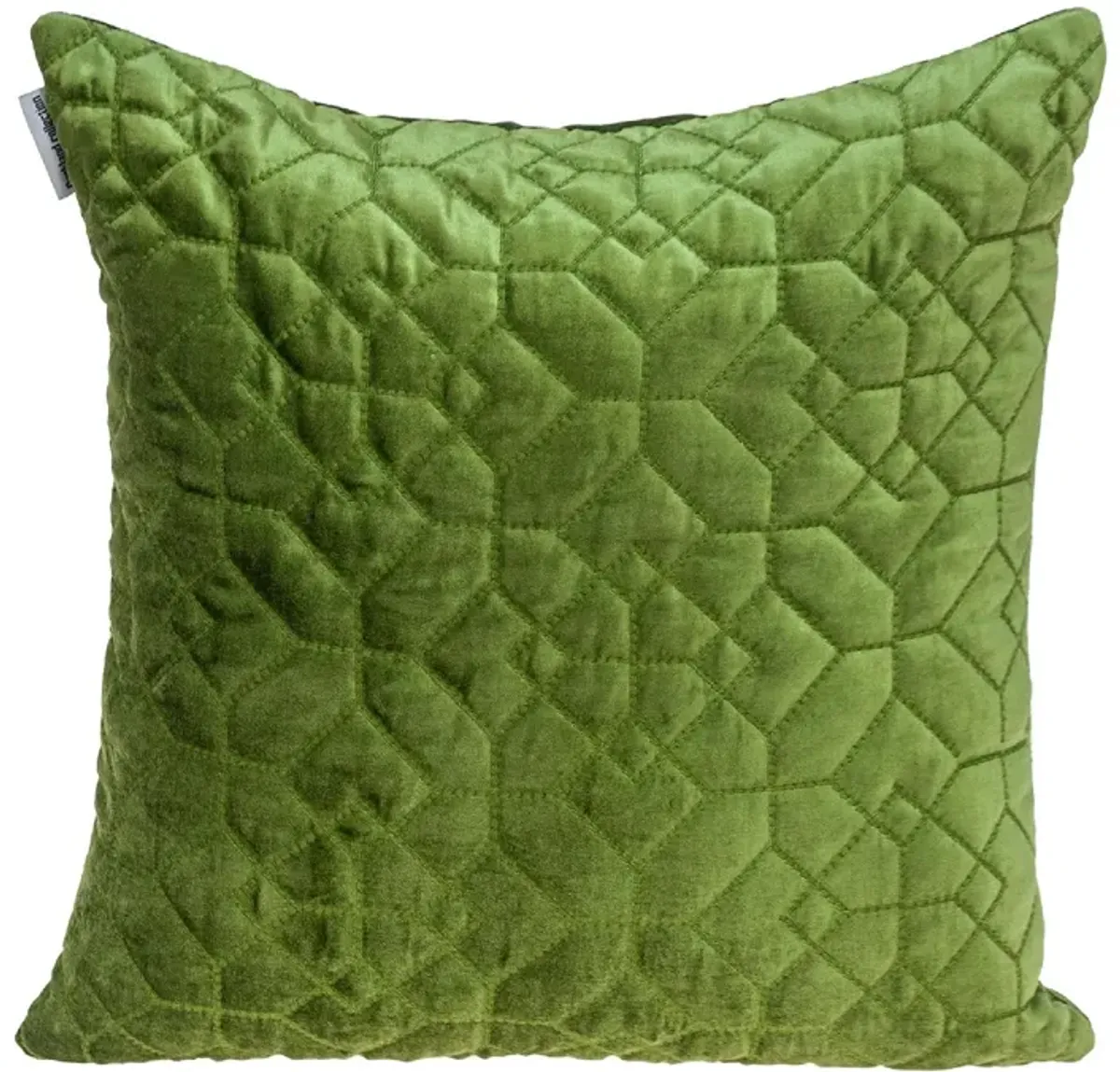 20" Green Transitional Square Throw Pillow