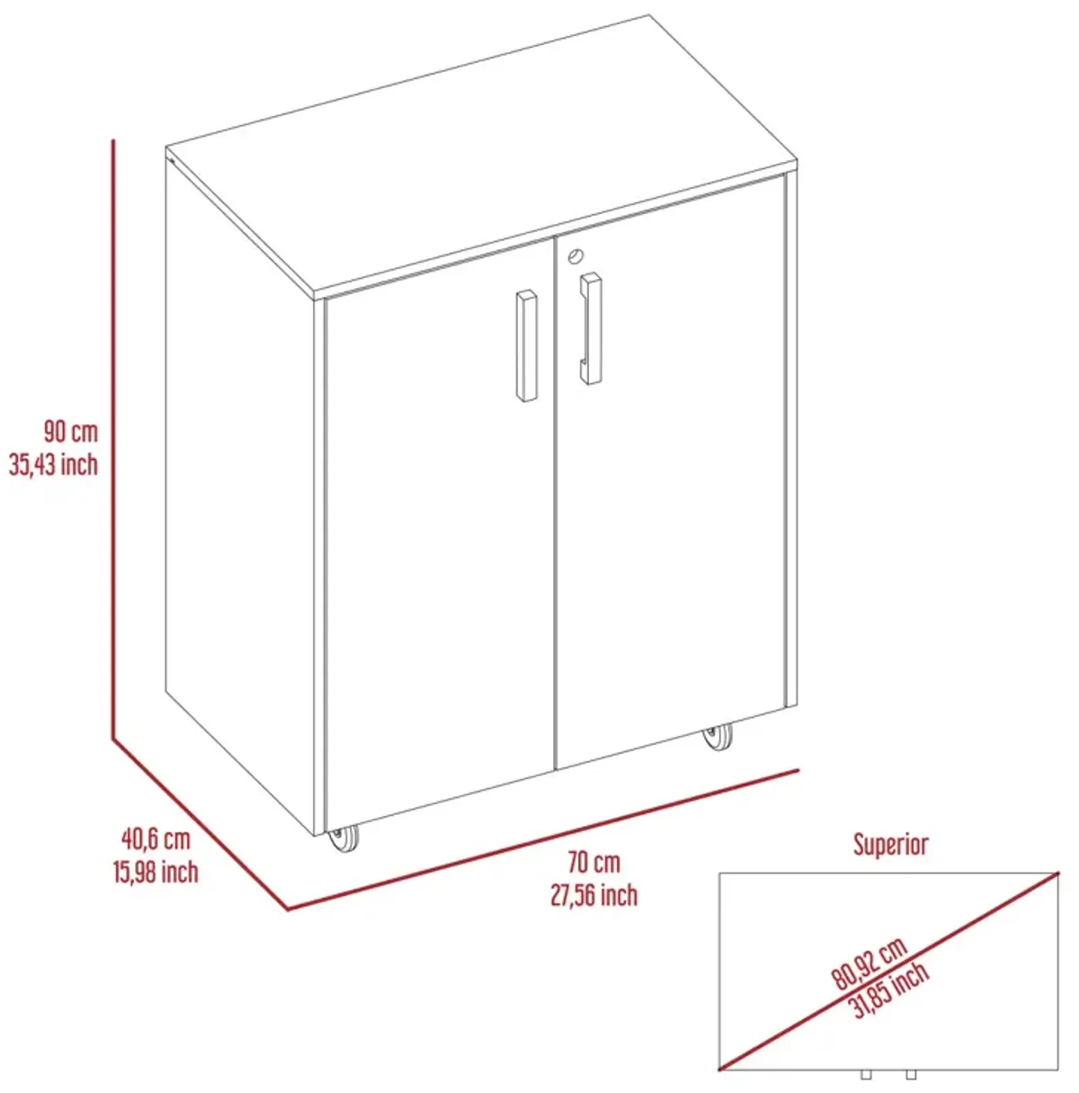 Southrock Rectangle Storage Cabinet Base Black Wengue