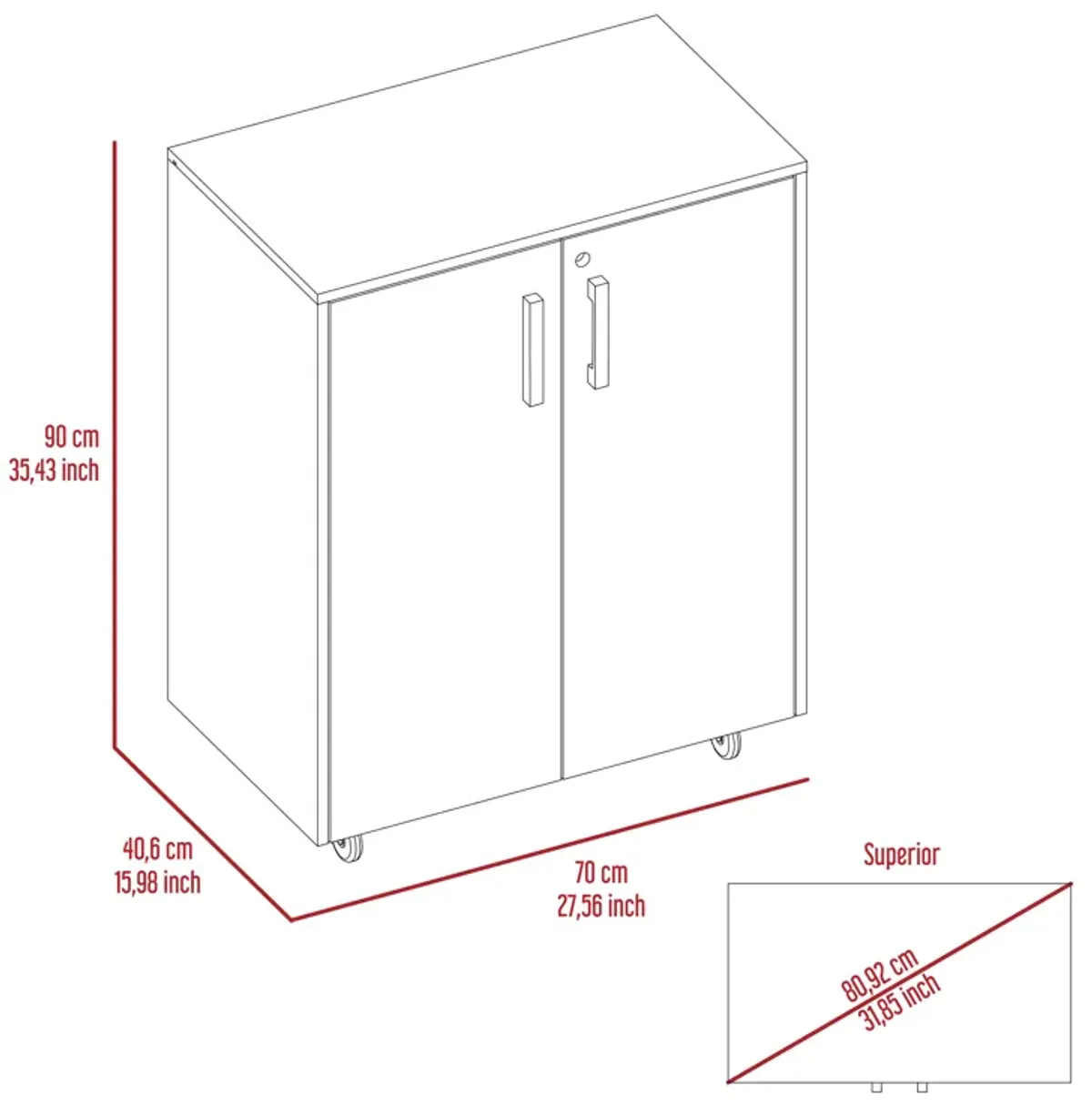 Streamdale Southrock Rectangle Storage Cabinet Base Black Wengue