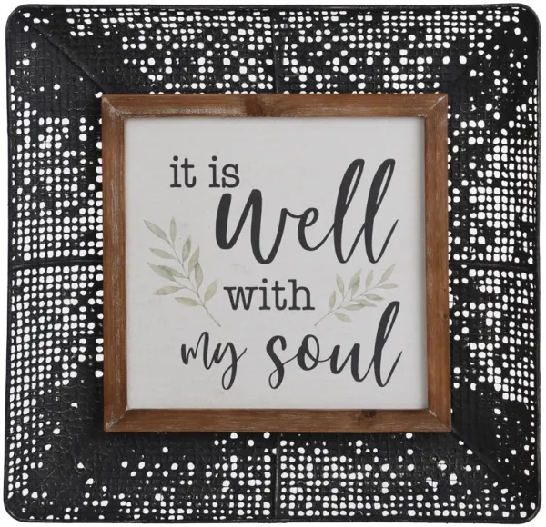 It Is Well Vintage Tray