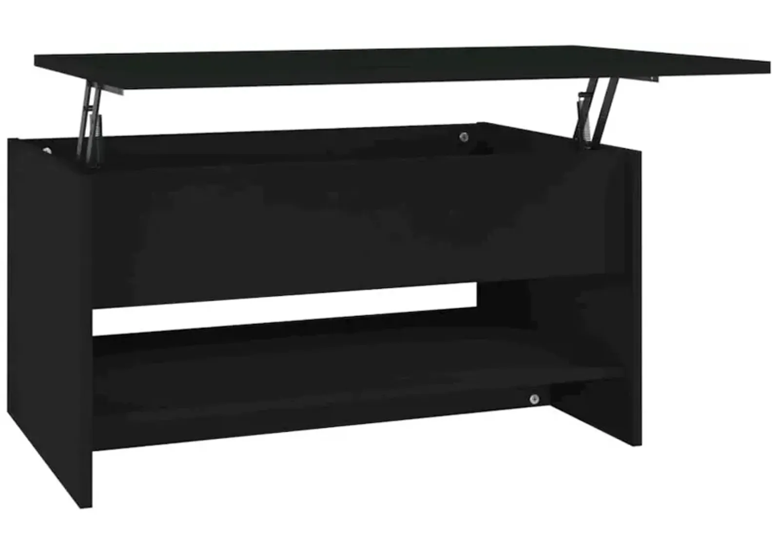 Coffee Table Black 31.5"x19.7"x15.7" Engineered Wood