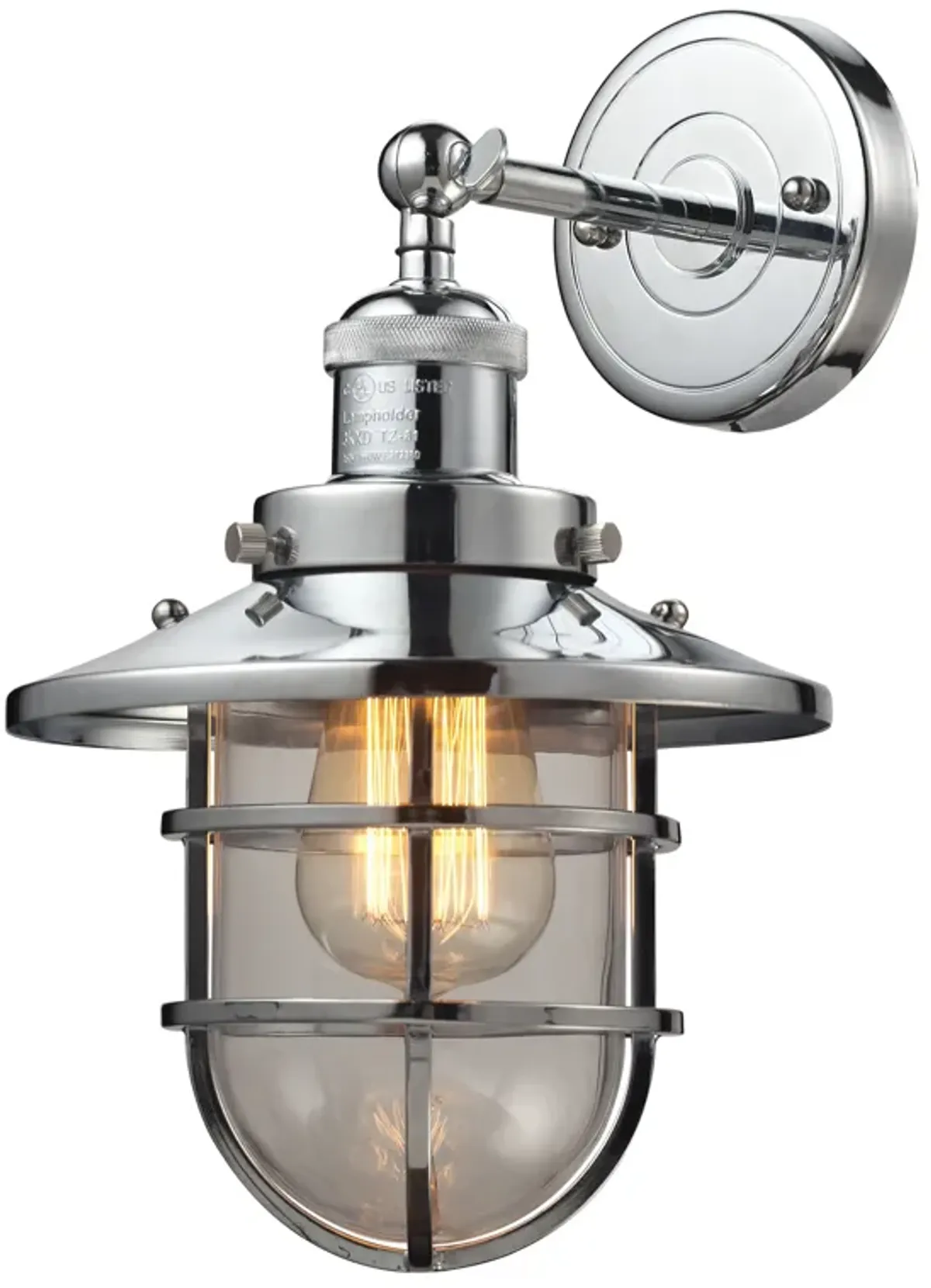 Seaport 13'' High 1-Light Silver Sconce