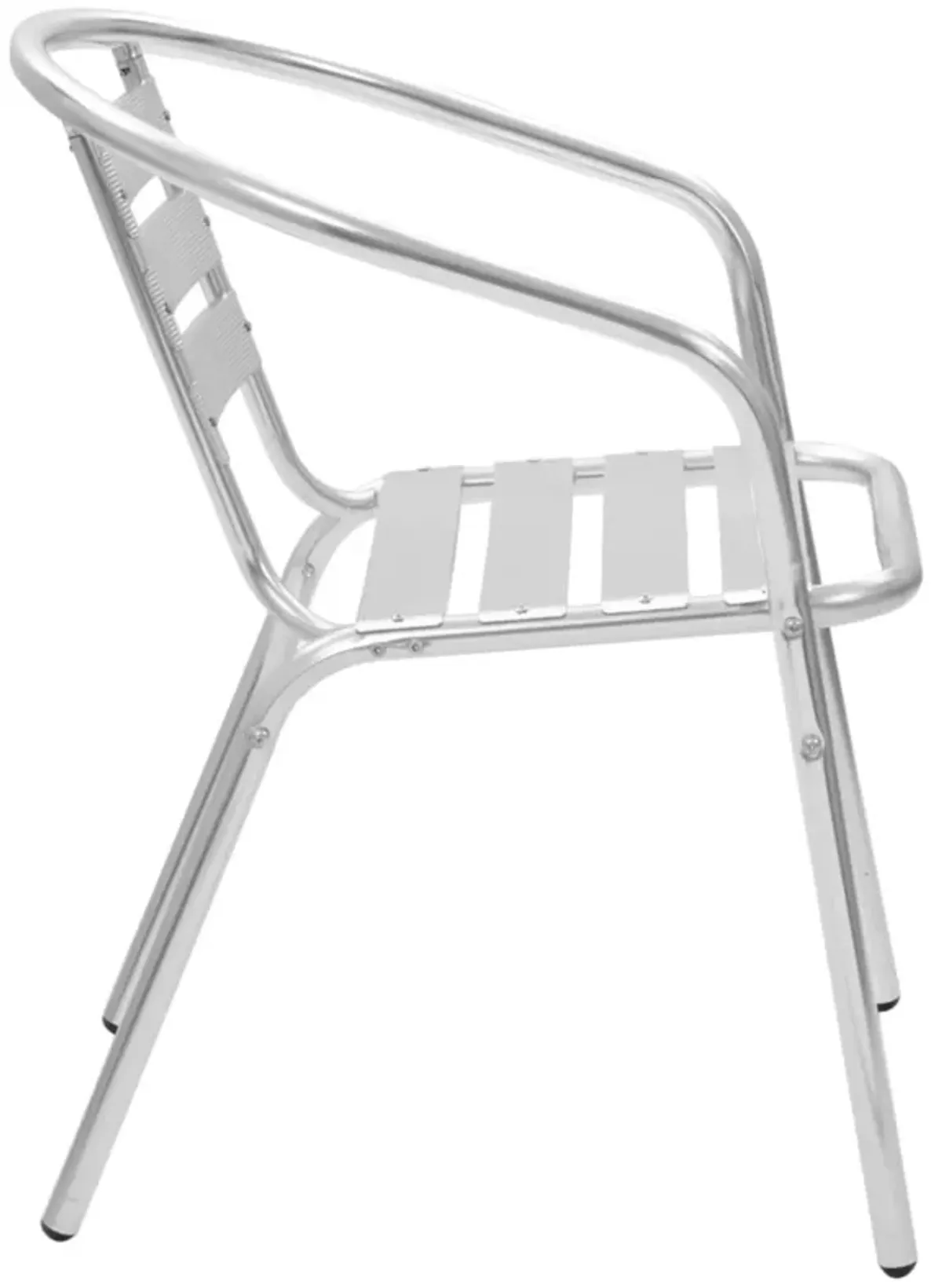 vidaXL Stackable Patio Chairs 4 pcs Aluminum