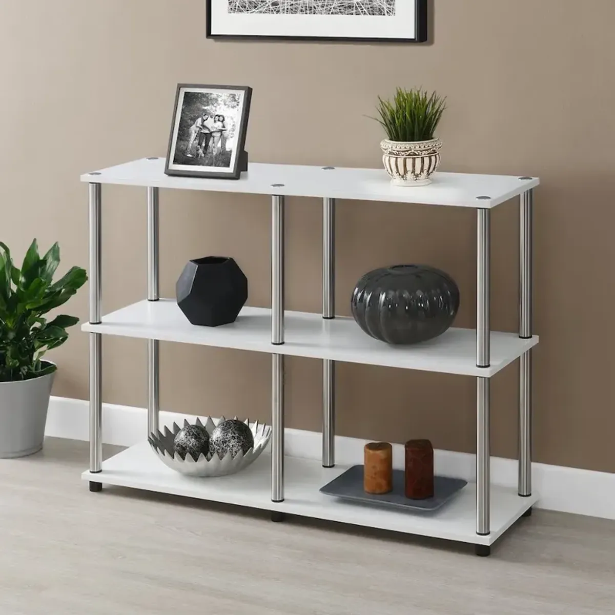 Convenience Concepts Designs2Go No Tools Console Table with Shelves